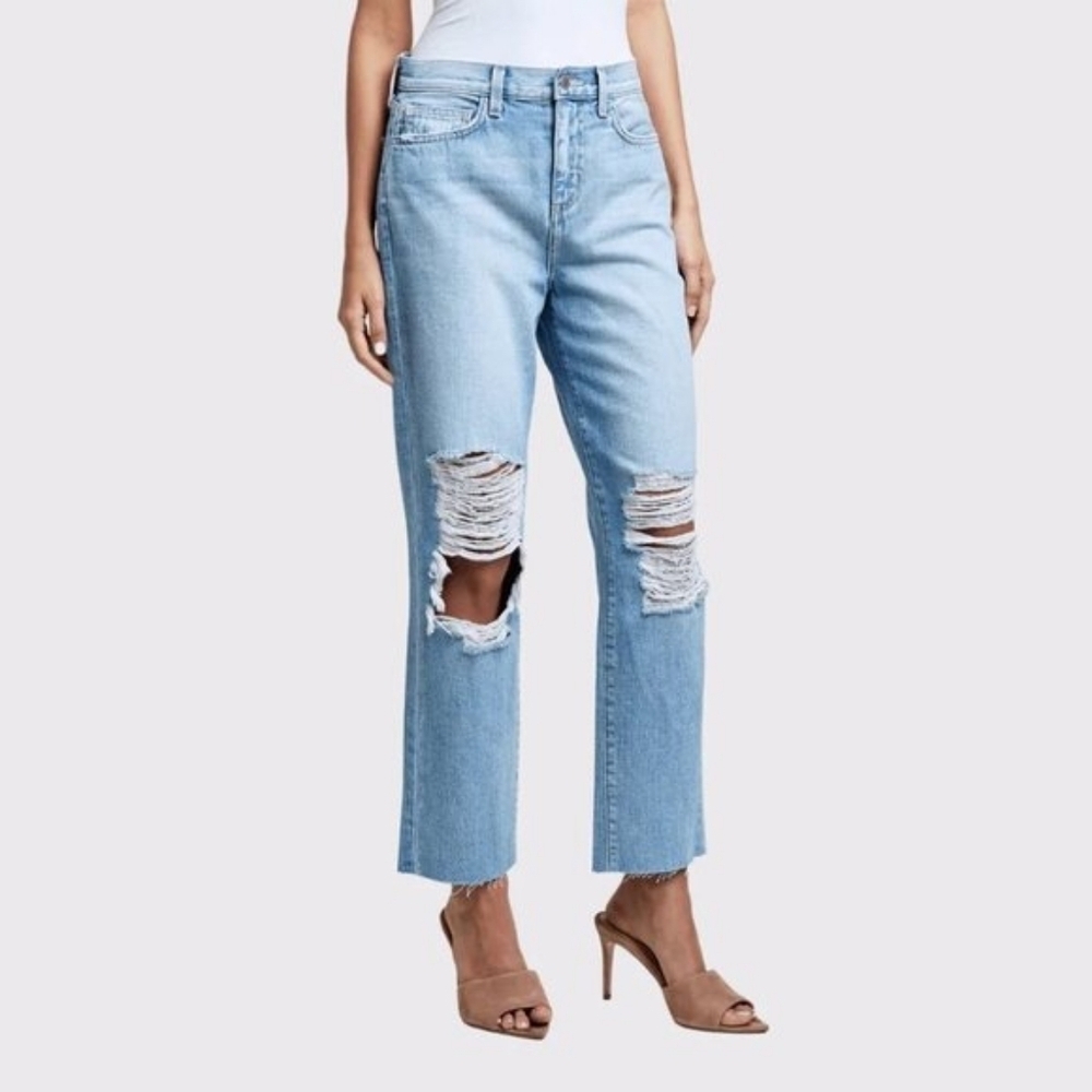 L'Agence Adele High Rise  Cropped Jeans